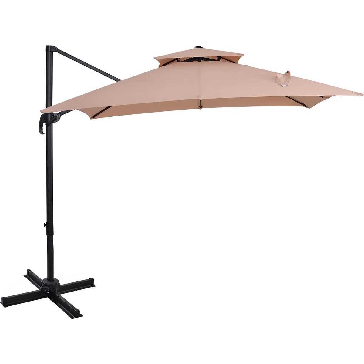 360 Degree Cantilever Umbrella - Beige – image 4