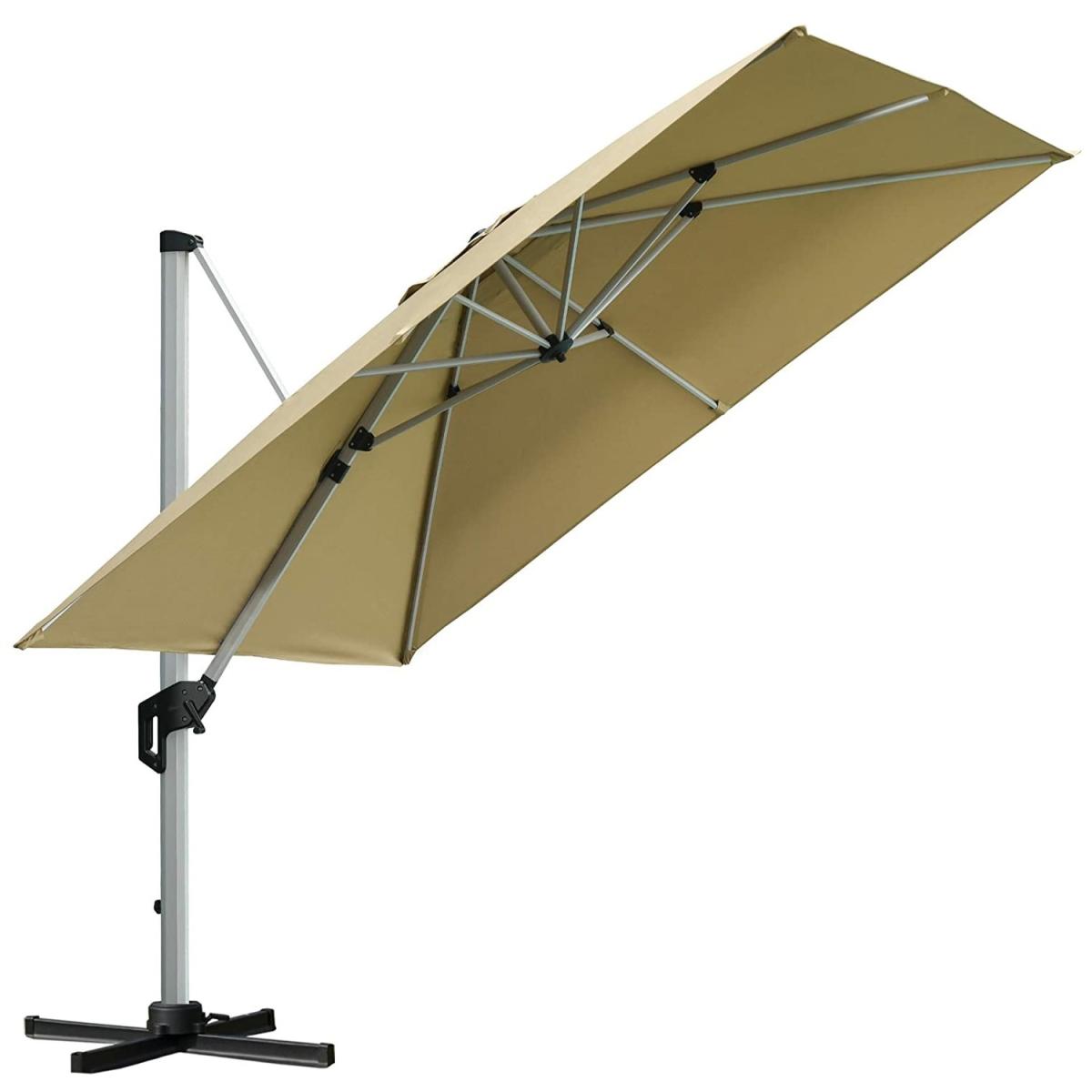 3 x 3(m) Cantilever Roma Parasol - Light Grey – image 2