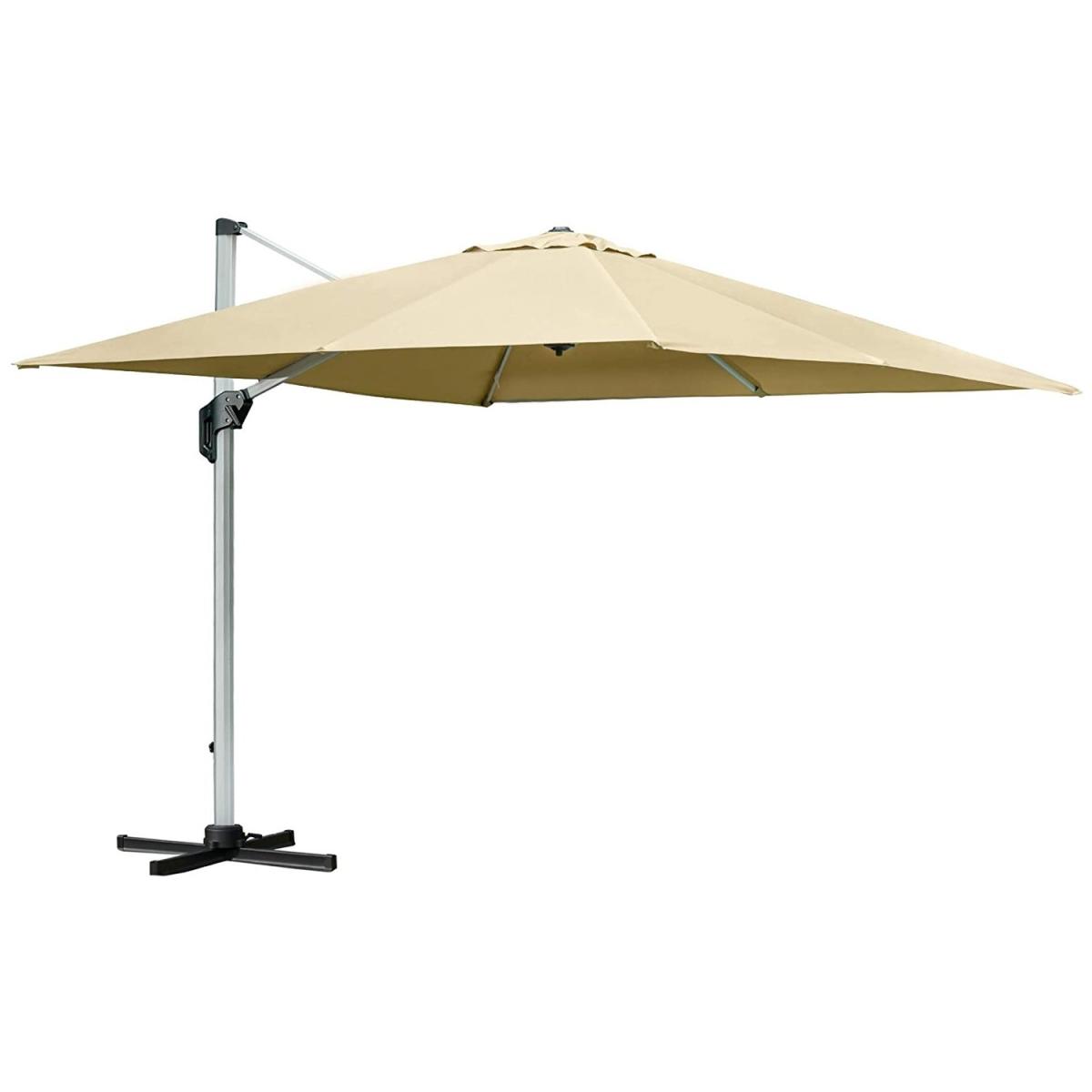 3 x 3(m) Cantilever Roma Parasol - Light Grey – image 3