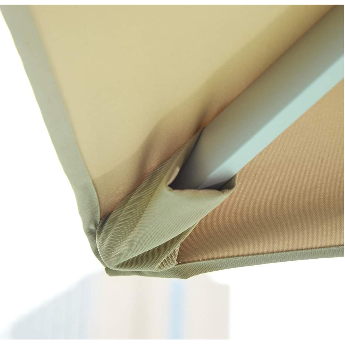 3 x 3(m) Cantilever Roma Parasol - Light Grey – image 5