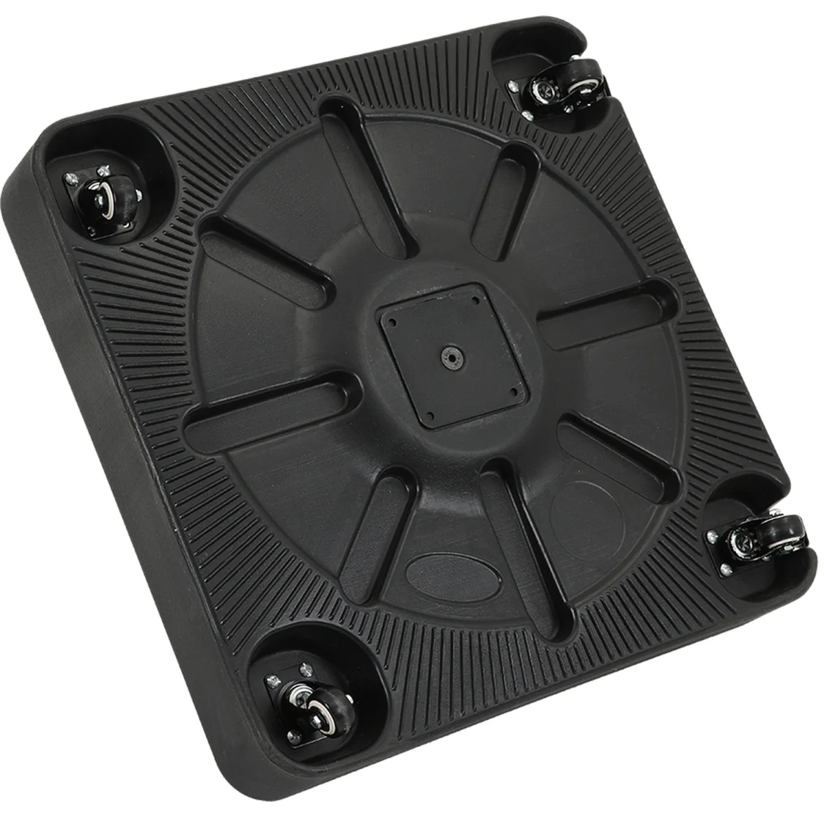 Water and Sand Filled Parasol Base with Wheels - Black / B – image 4