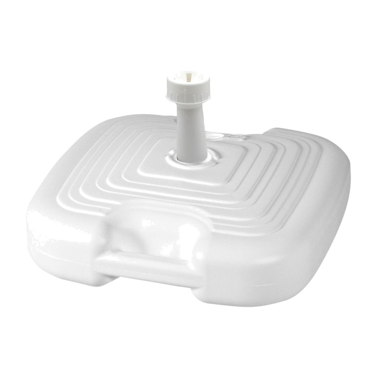 Refillable Plastic Garden Parasol Base - White – image 1