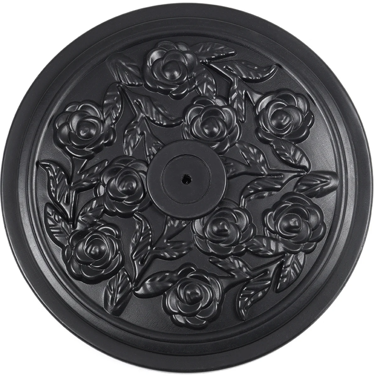 HomeScape Freestanding Parasol Base with Floral Pattern - Black – image 3