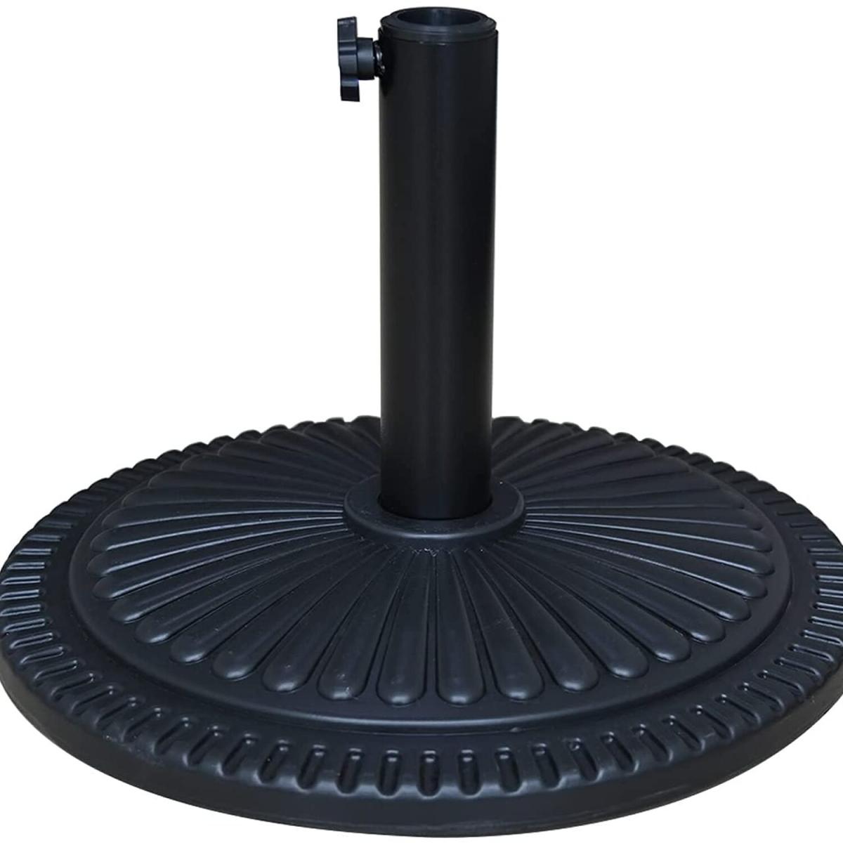Ram 10KG Rattan Effect Parasol Base - Black – image 2