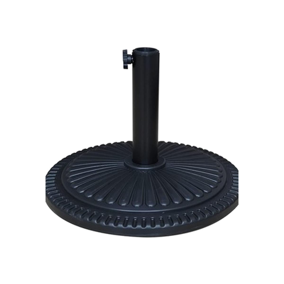 Ram 10KG Rattan Effect Parasol Base - Black – image 1