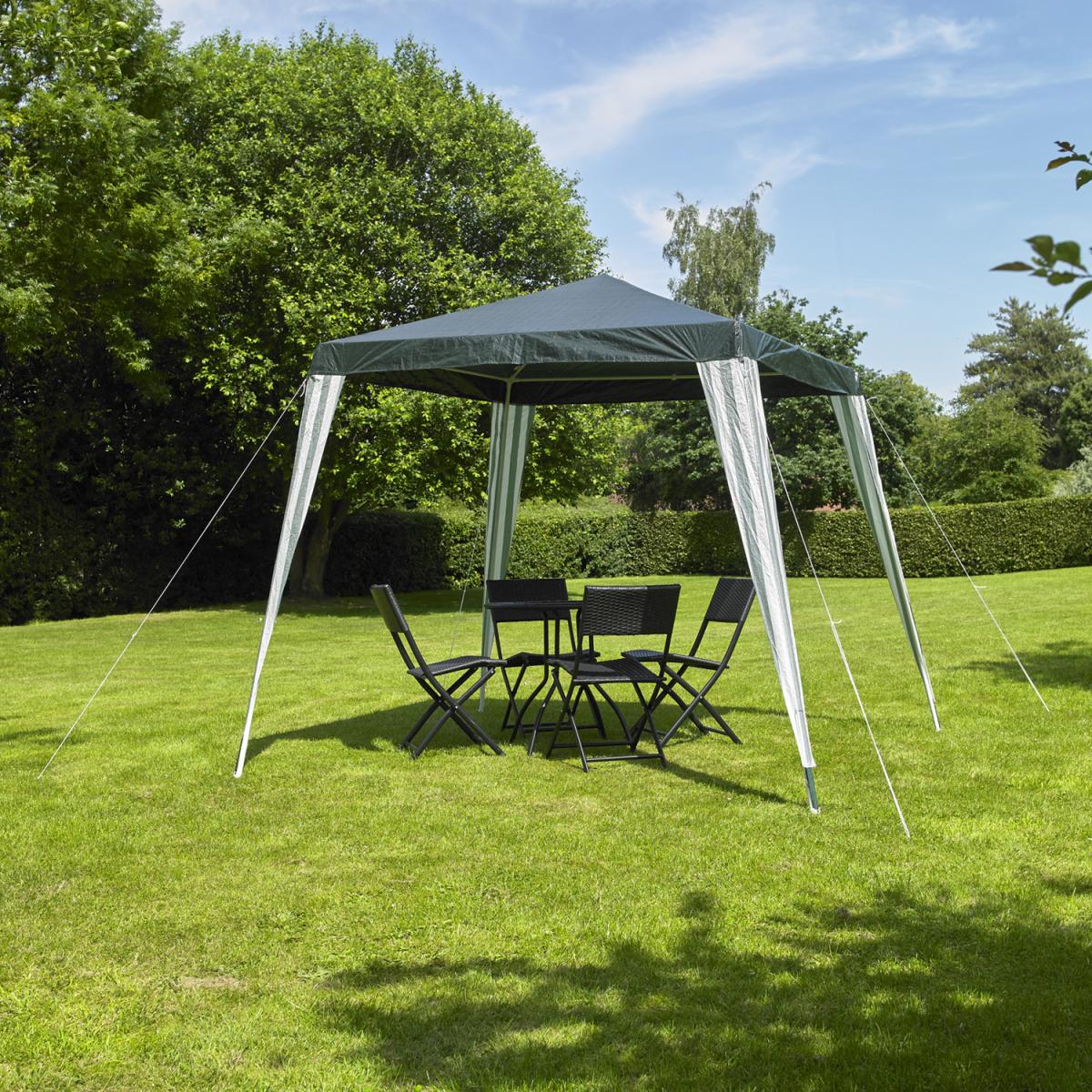 Luxury Gazebo Party Tent 2.4 x 2.4m - Green – image 1