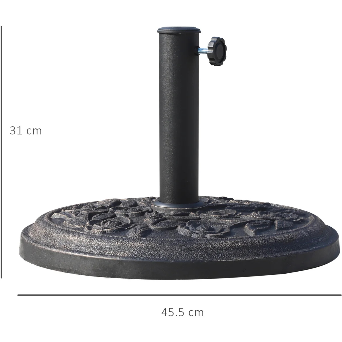 Outsunny 9kg Garden Parasol Base 01-0901 - Bronze Tone – image 10