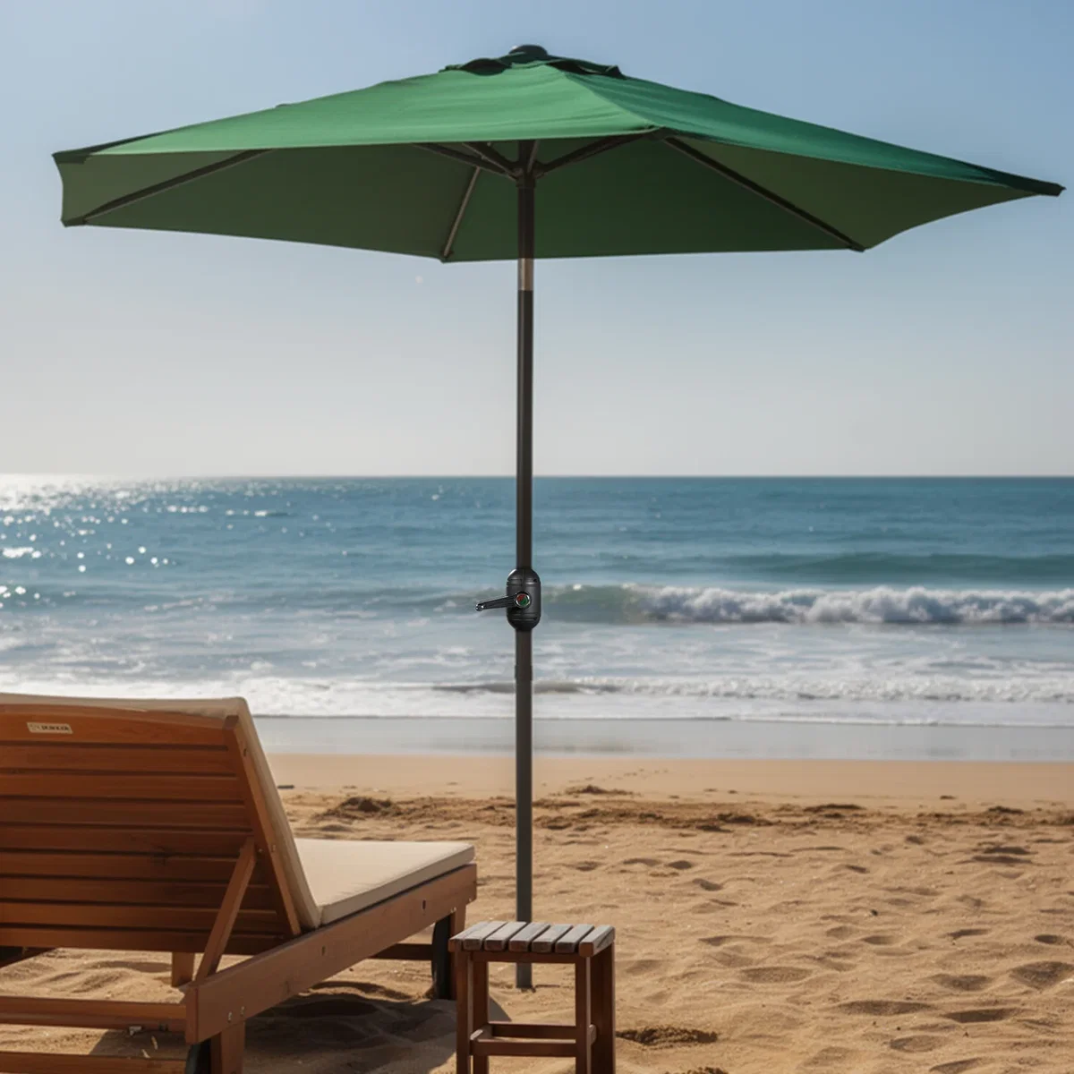 Keplin 2.3M Tilting Parasol Umbrella – Crank & Tilt Sunshade with Protect Cover – image 2