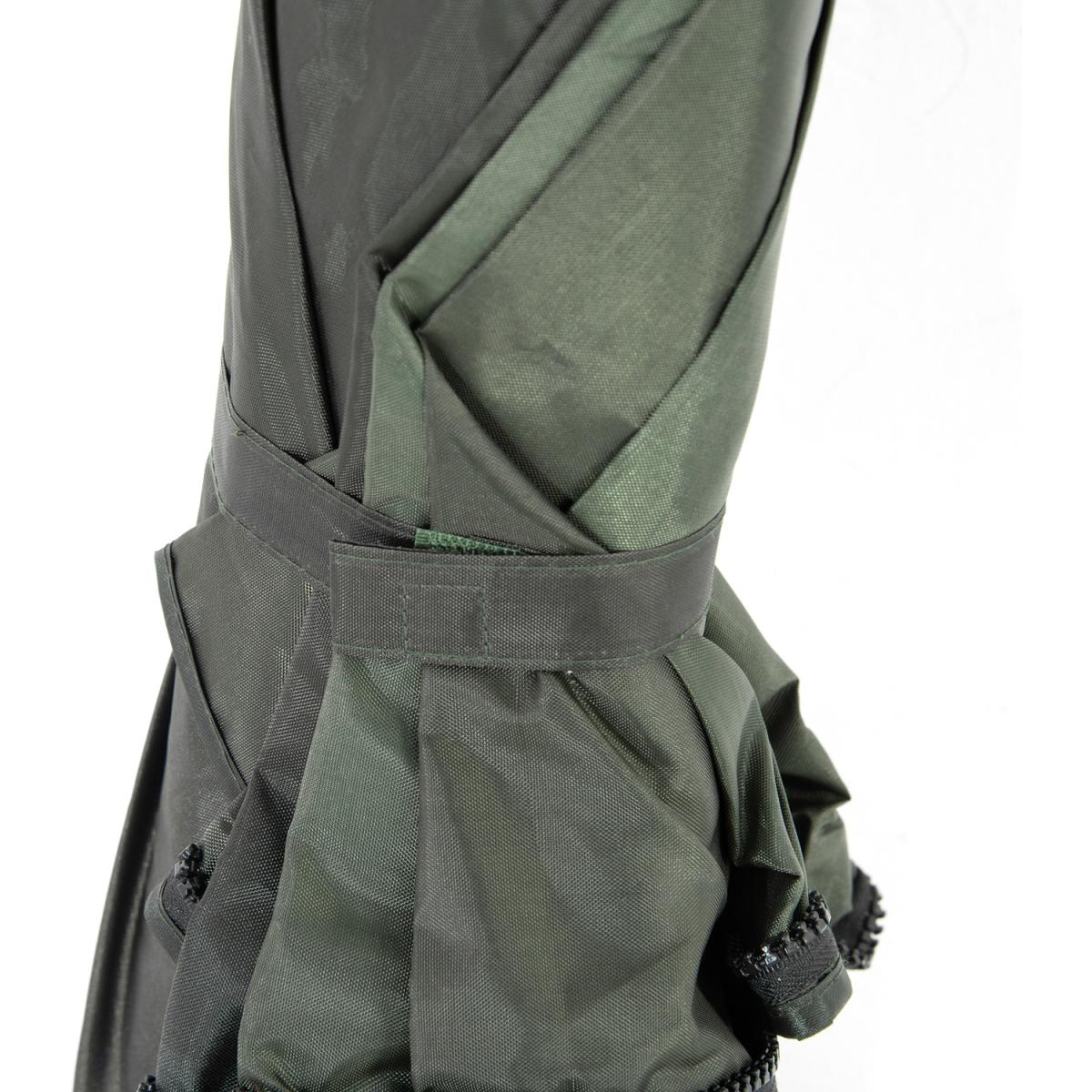 2m Beach Parasol Fishing Umbrella Brolly with Sides - Green – image 4