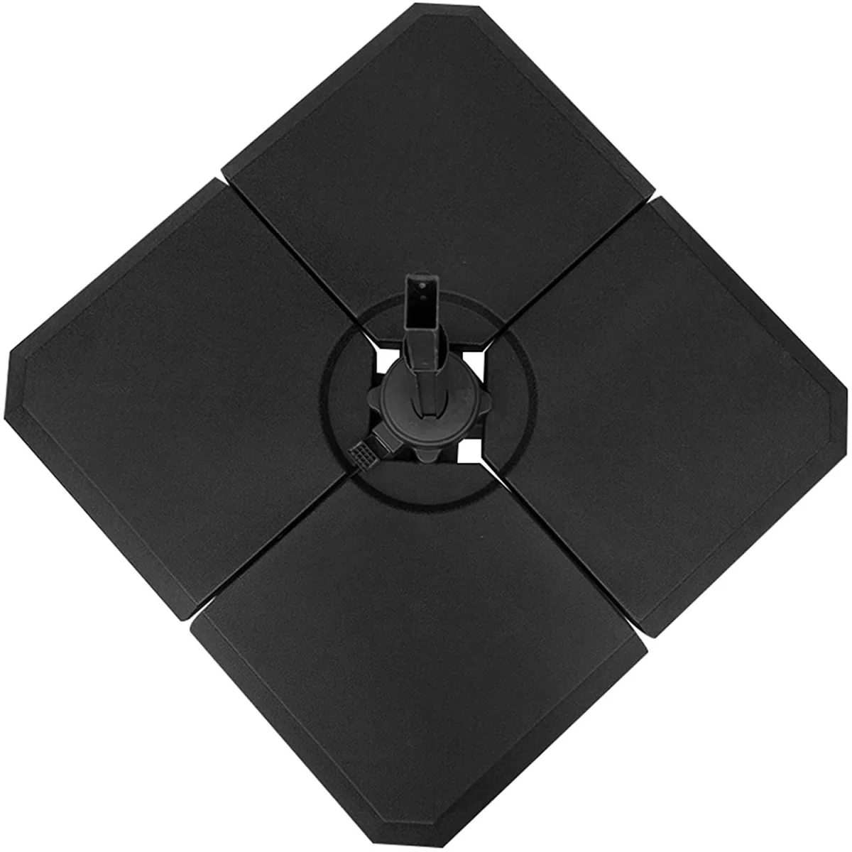 Square Portable Sand or Water Fillable Parasol Base - Black – image 2