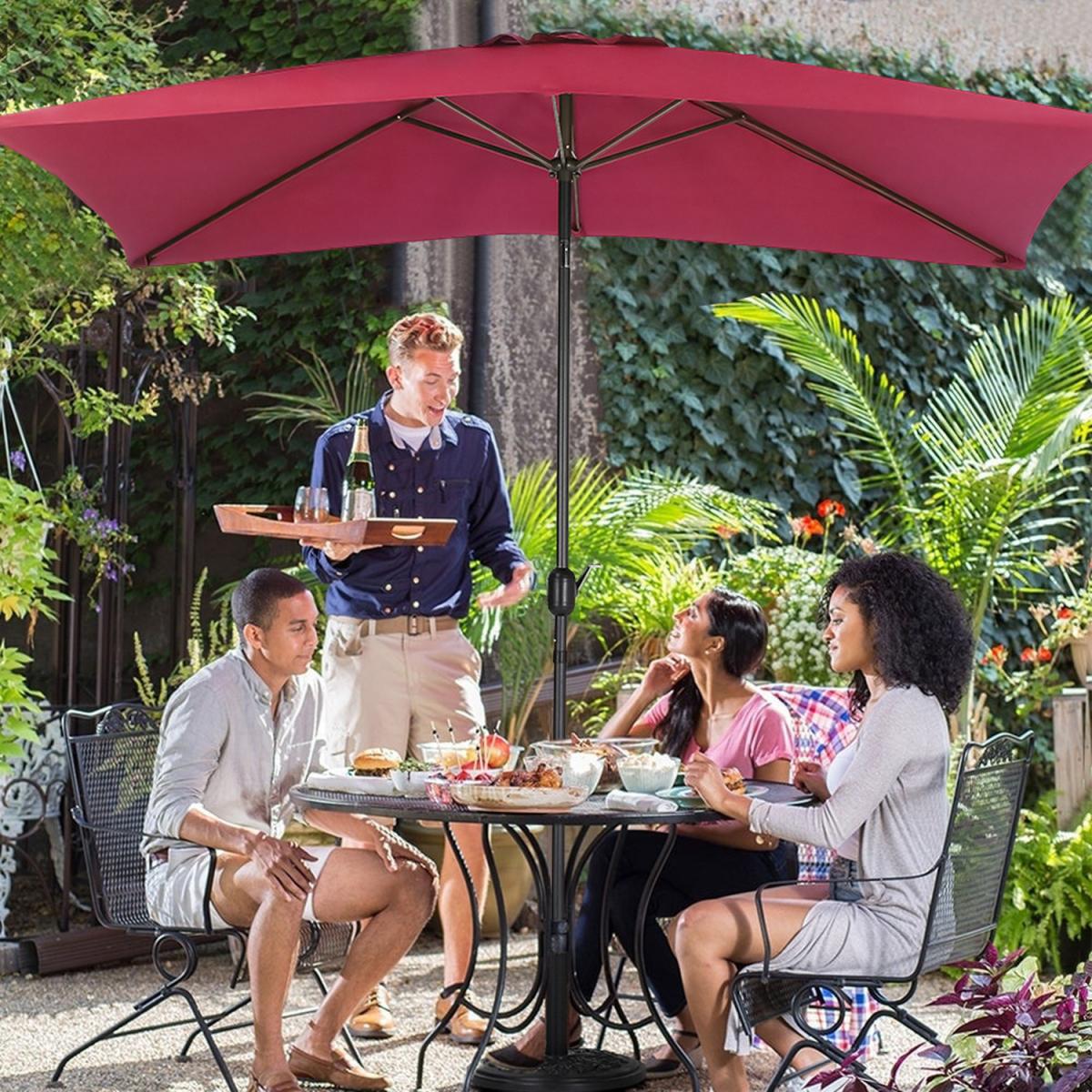 3M Rectangular Traditional Parasol - Black – image 5