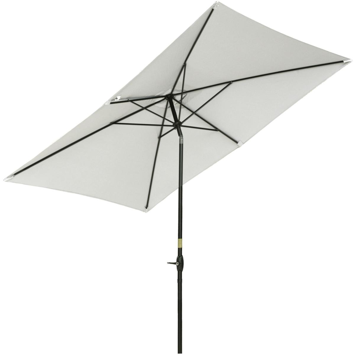 2 x 3m Rectangular Market Umbrella Patio - Cream White – image 5