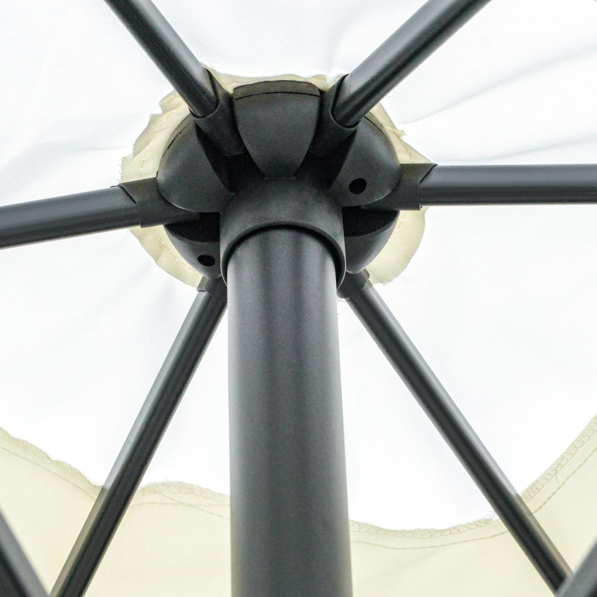 2 x 3m Rectangular Market Umbrella Patio - Cream White – image 6