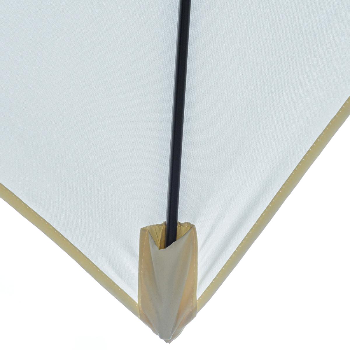 2 x 3m Rectangular Market Umbrella Patio - Cream White – image 7
