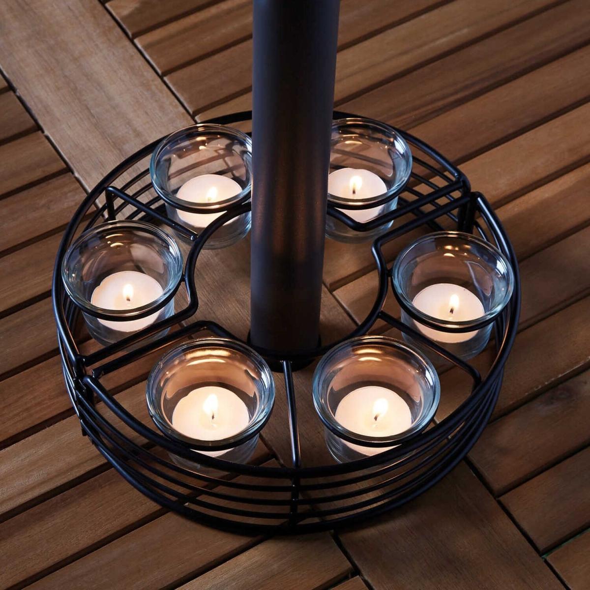 Parasol Citronella Tealight Holder - Black – image 1