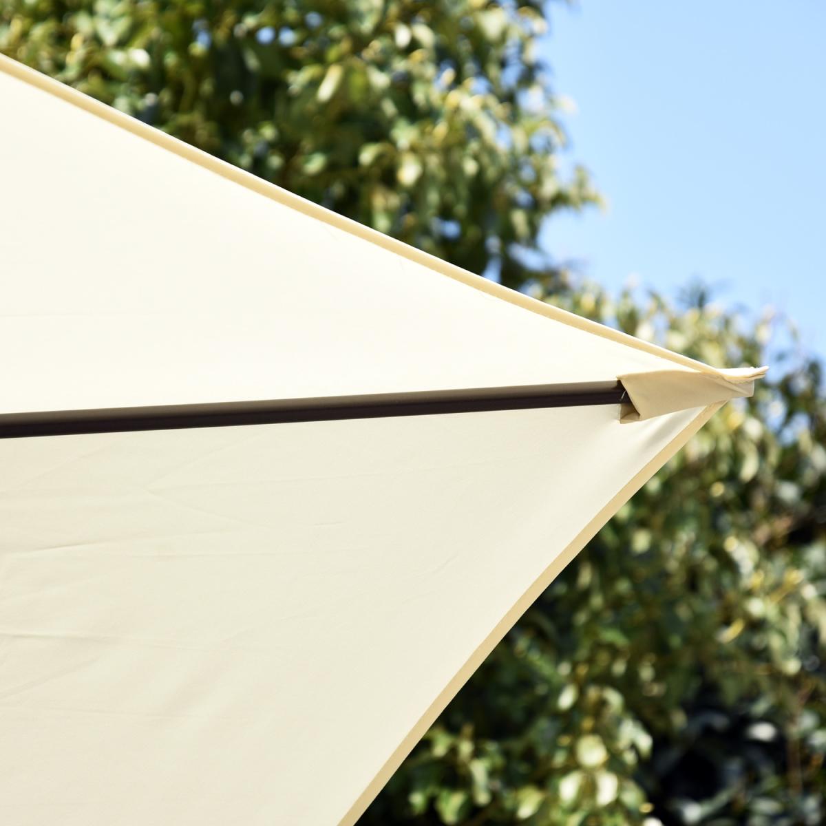 3x2m Patio Umbrella Canopy With Tilt Crank - Green – image 36
