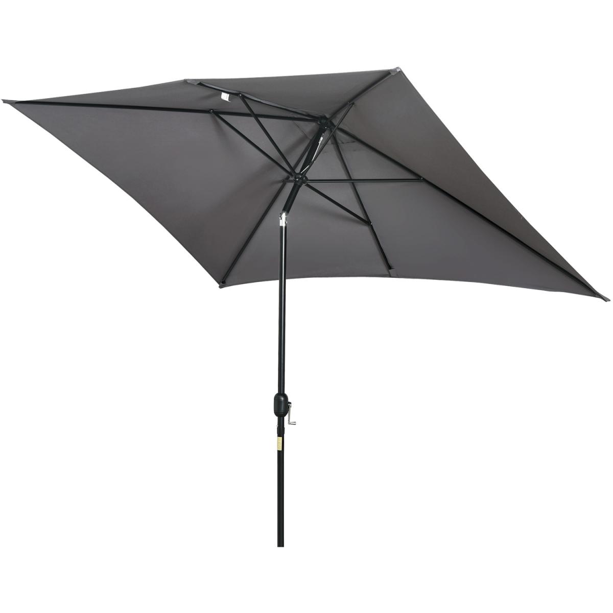3x2m Patio Umbrella Canopy With Tilt Crank - Green – image 46
