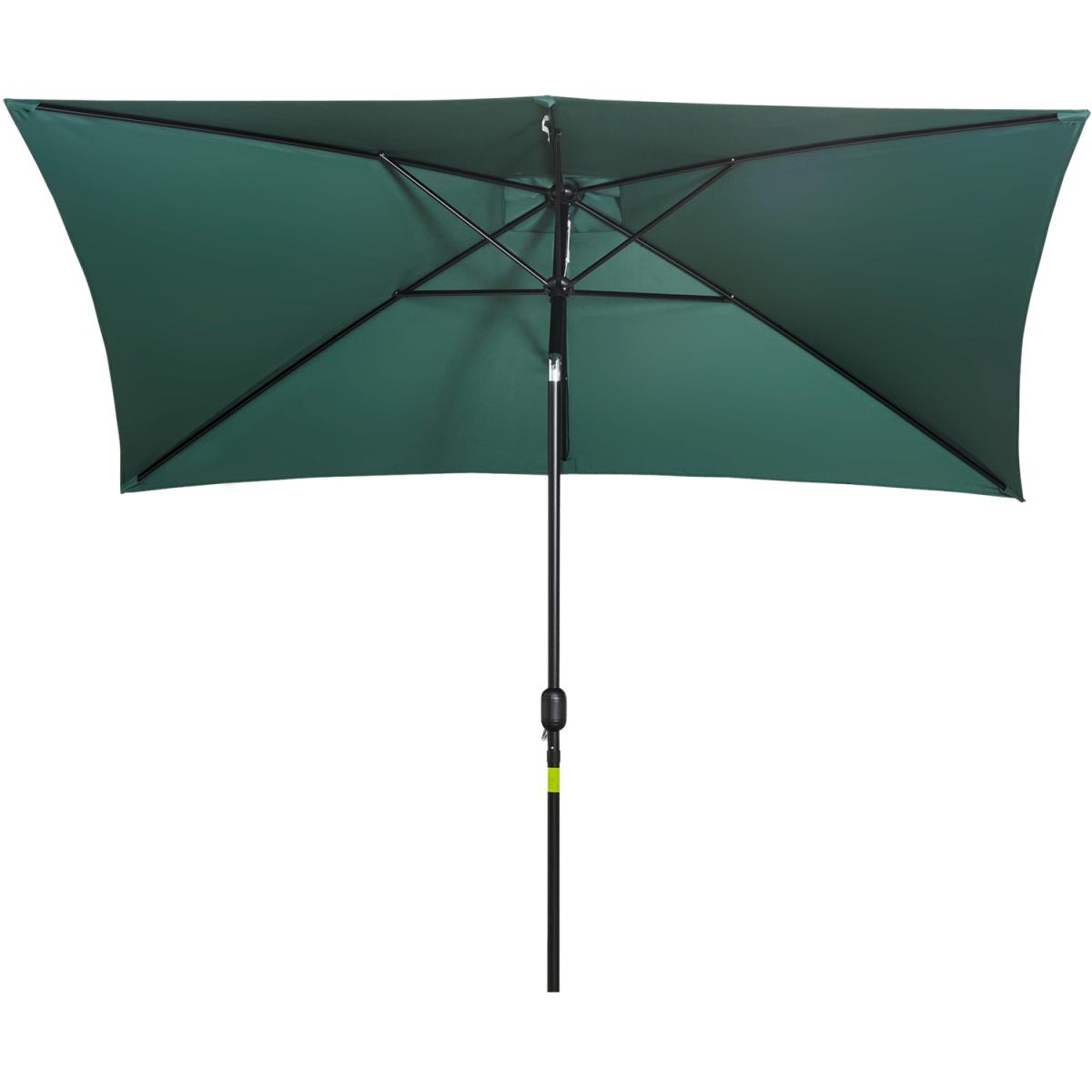 3x2m Patio Umbrella Canopy With Tilt Crank - Green – image 56