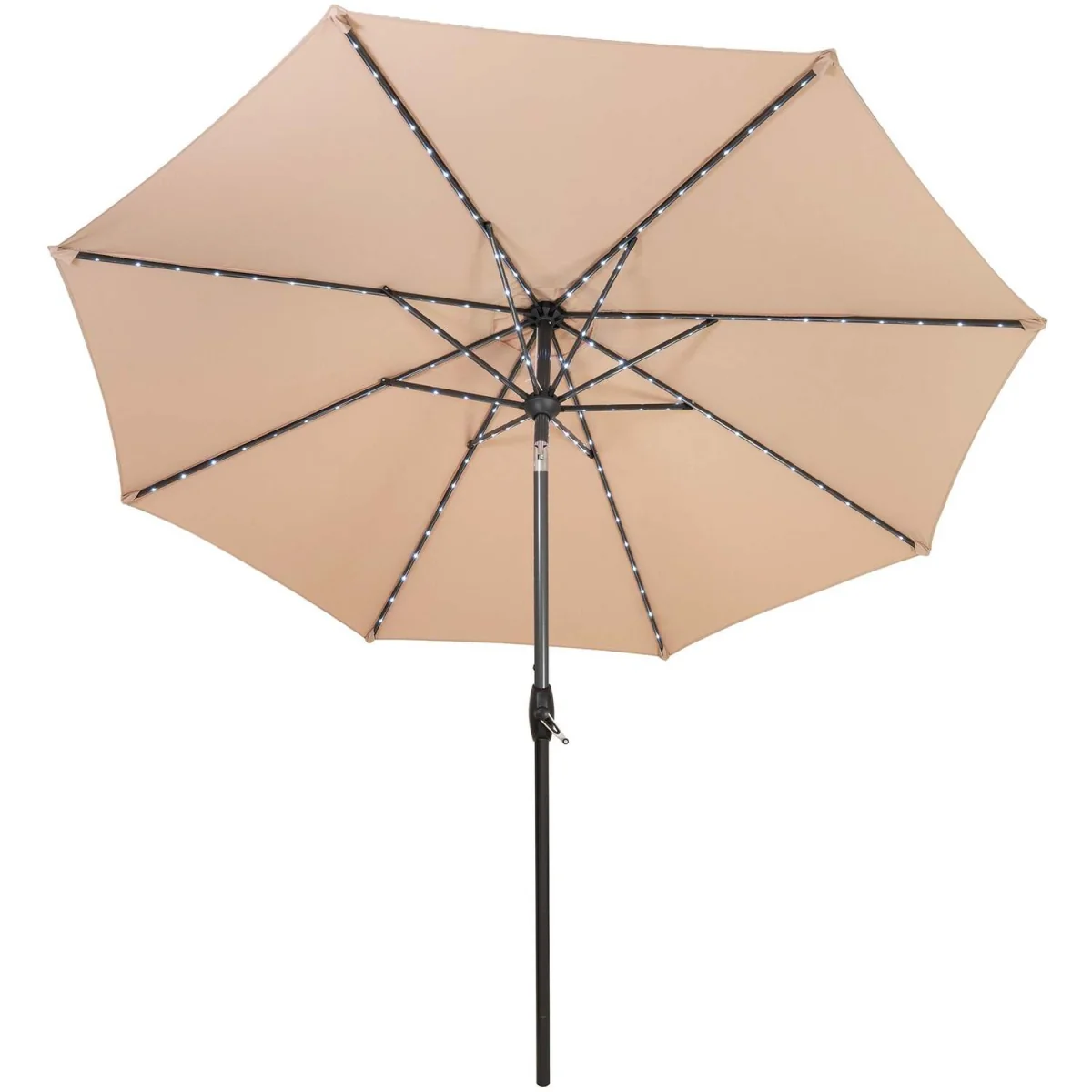 LED Tilt Parasol 2.7m - Beige – image 2