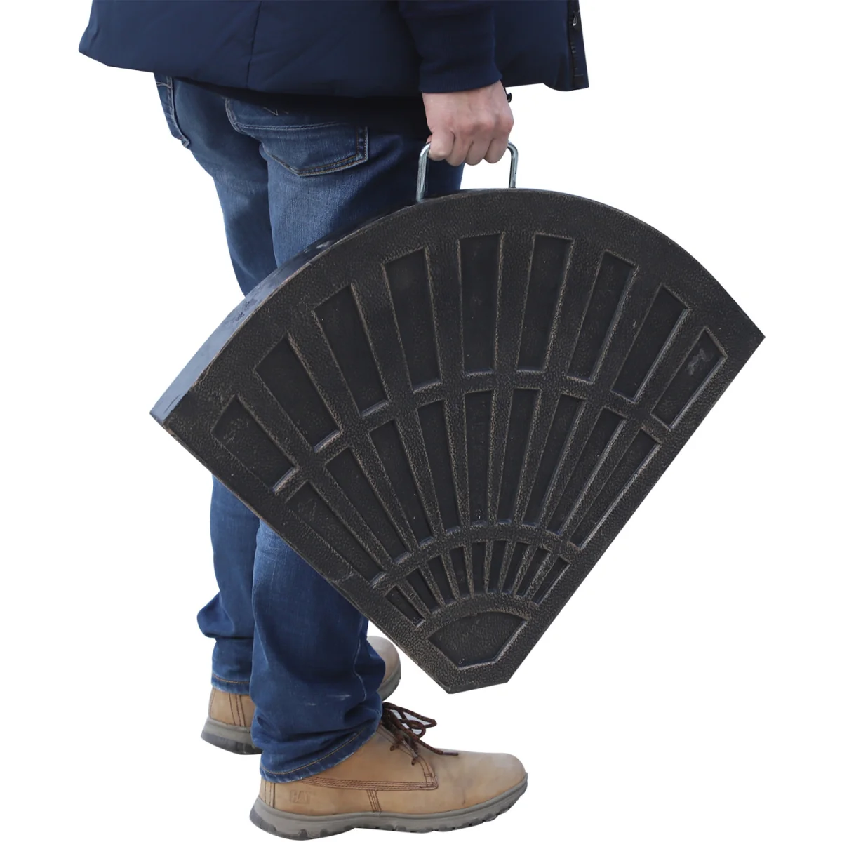 2pc Flabelliform Garden Parasol Base - Bronze – image 4