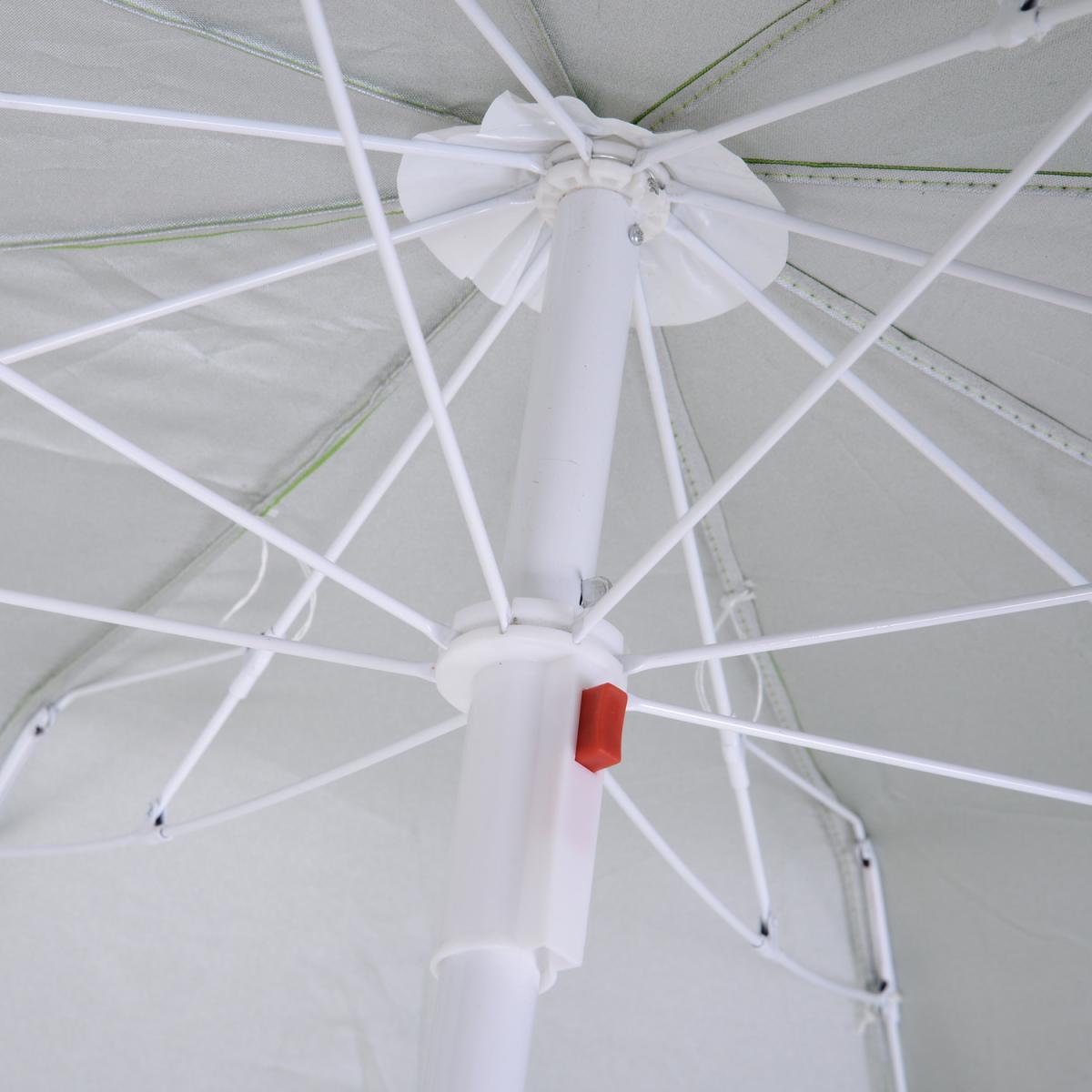 2m Beach Umbrella With Reflective Heat Lining - Green – image 9