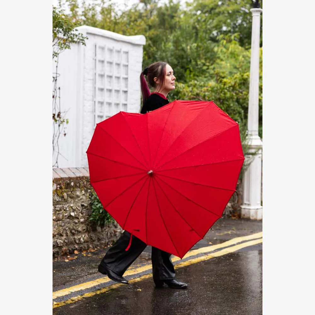 Red Heart Umbrella – image 1