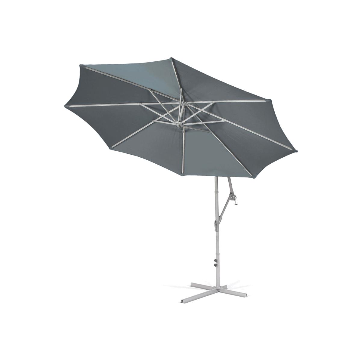 Suntime Hanging Crank 3m Parasol - Dark Grey