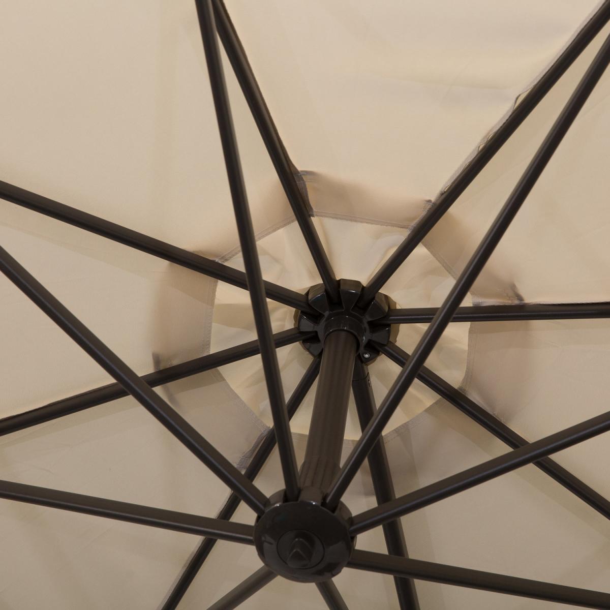 3M Roma Cantilever Hanging Parasol - Beige – image 4
