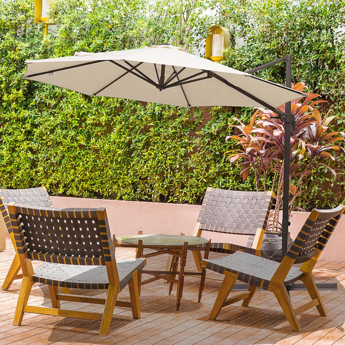 3M Roma Cantilever Hanging Parasol - Beige – image 10