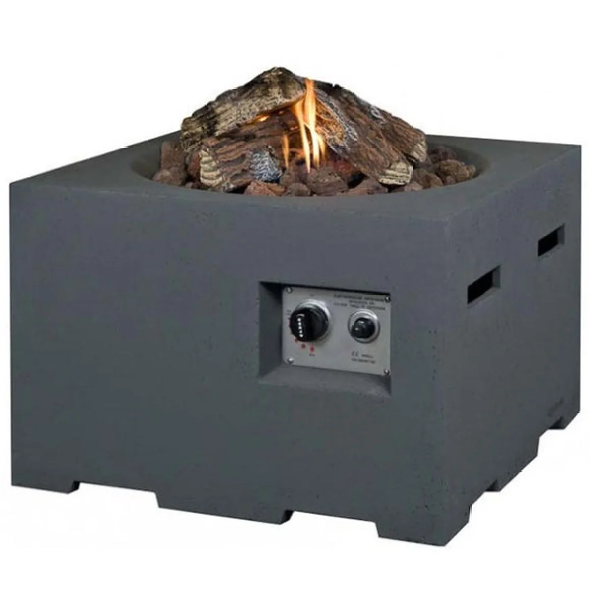 Happy Cocooning Small Square Grey Fire Pit Grey – image 8