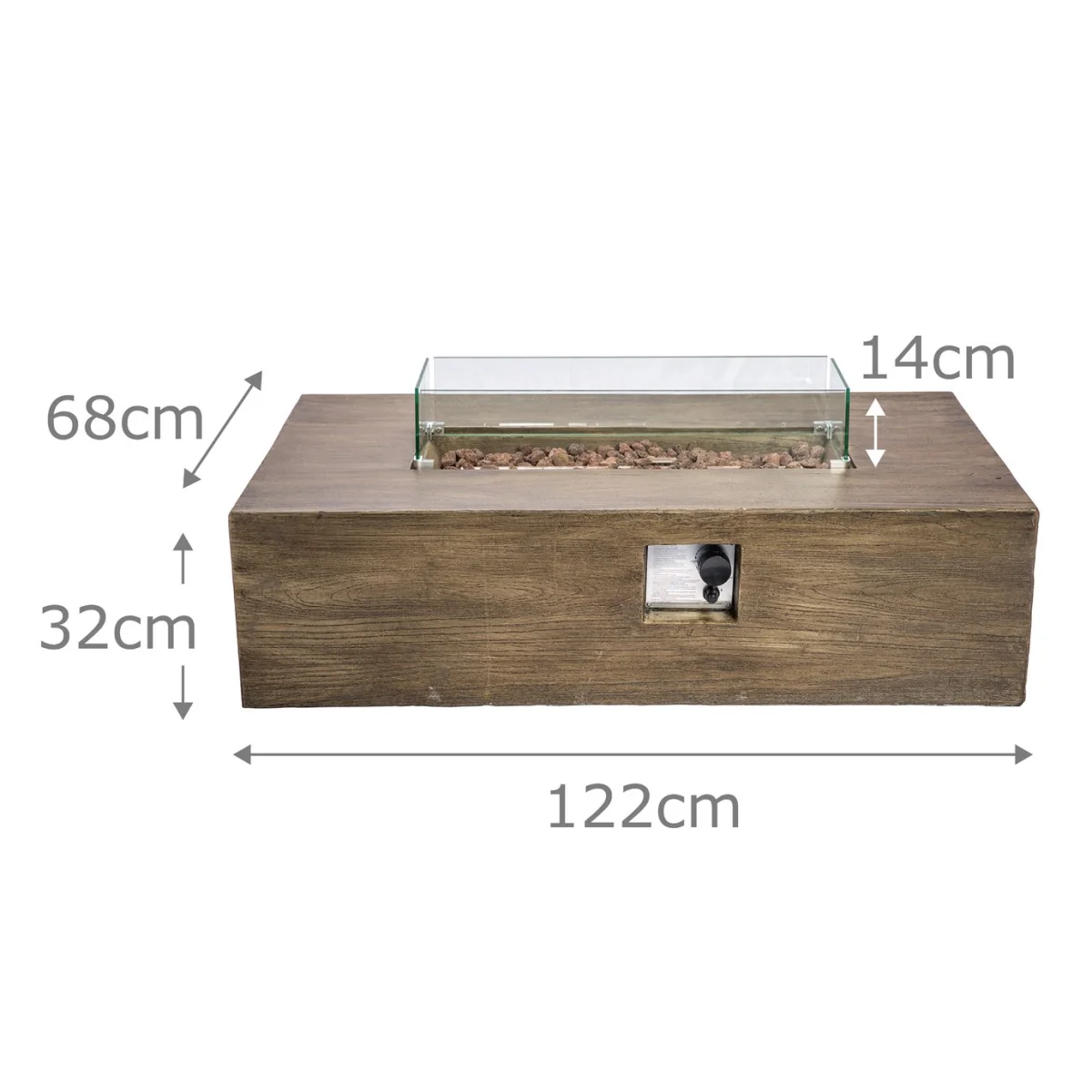 Teamson Home HF48708AA UK Gas Fire Pit With Cover – image 3