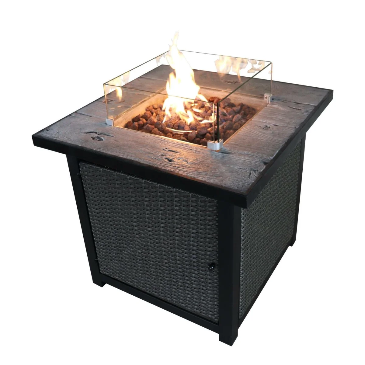 Teamson Home HF25601BA UK Gas Fire Pit With Cover – image 4
