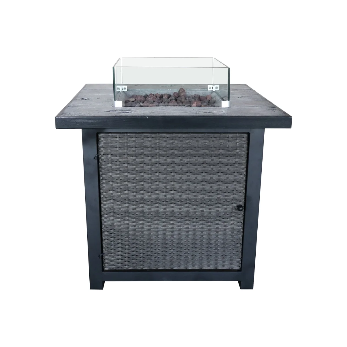 Teamson Home HF25601BA UK Gas Fire Pit With Cover – image 1