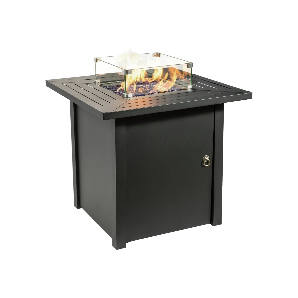 Teamson Home HF45701AA S UK Gas Fire Pit With Cover
