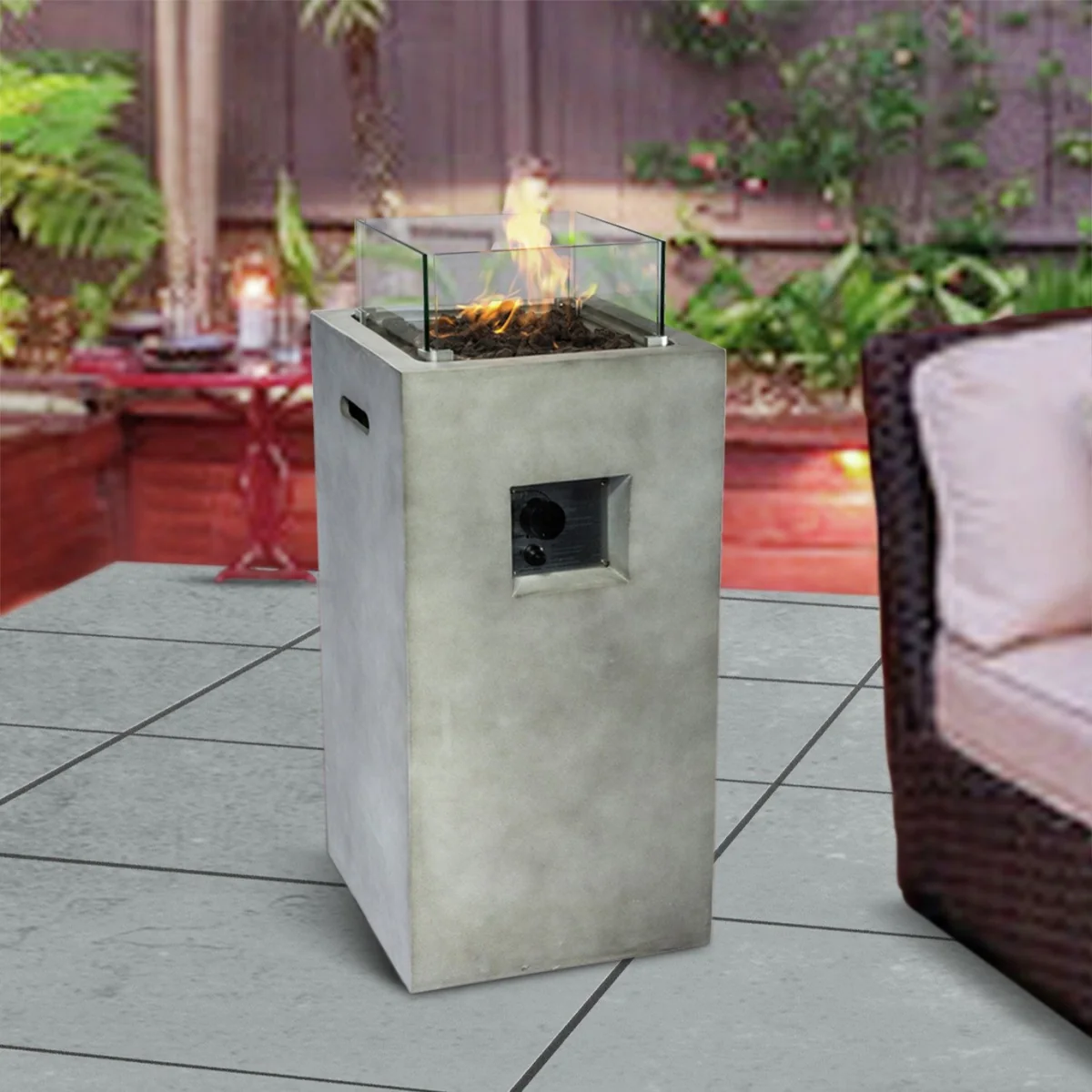 Teamson Home HF31701AA UK Gas Fire Pit With Cover – image 2
