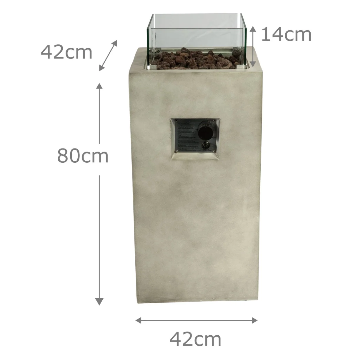 Teamson Home HF31701AA UK Gas Fire Pit With Cover – image 3