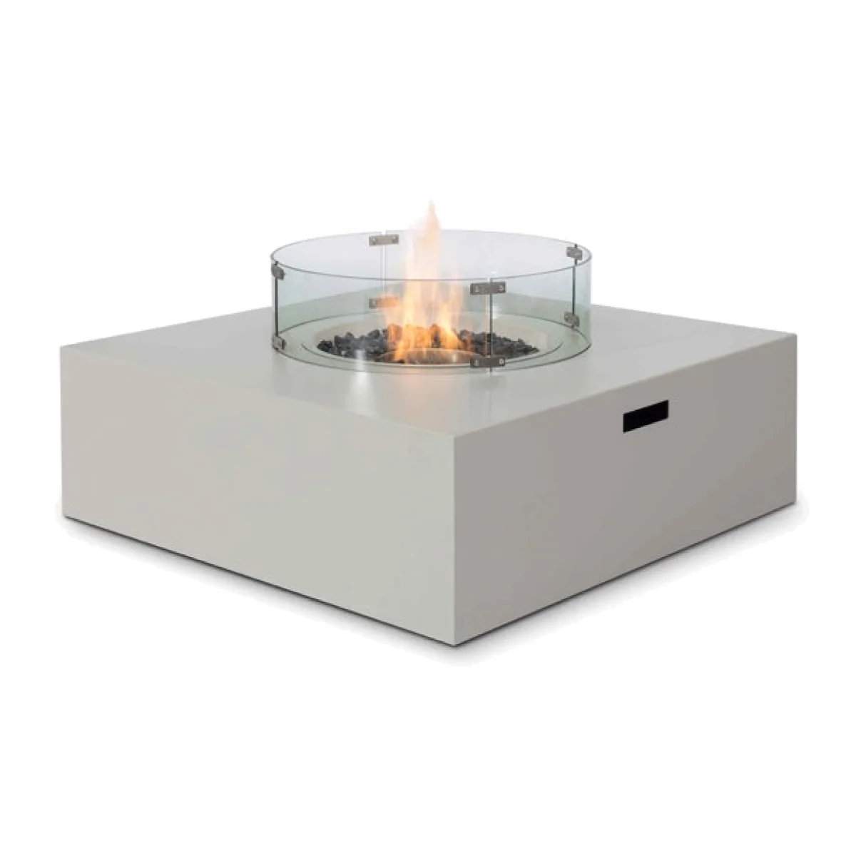 Maze Rattan Fire Pit Coffee Table Grey | Outlet