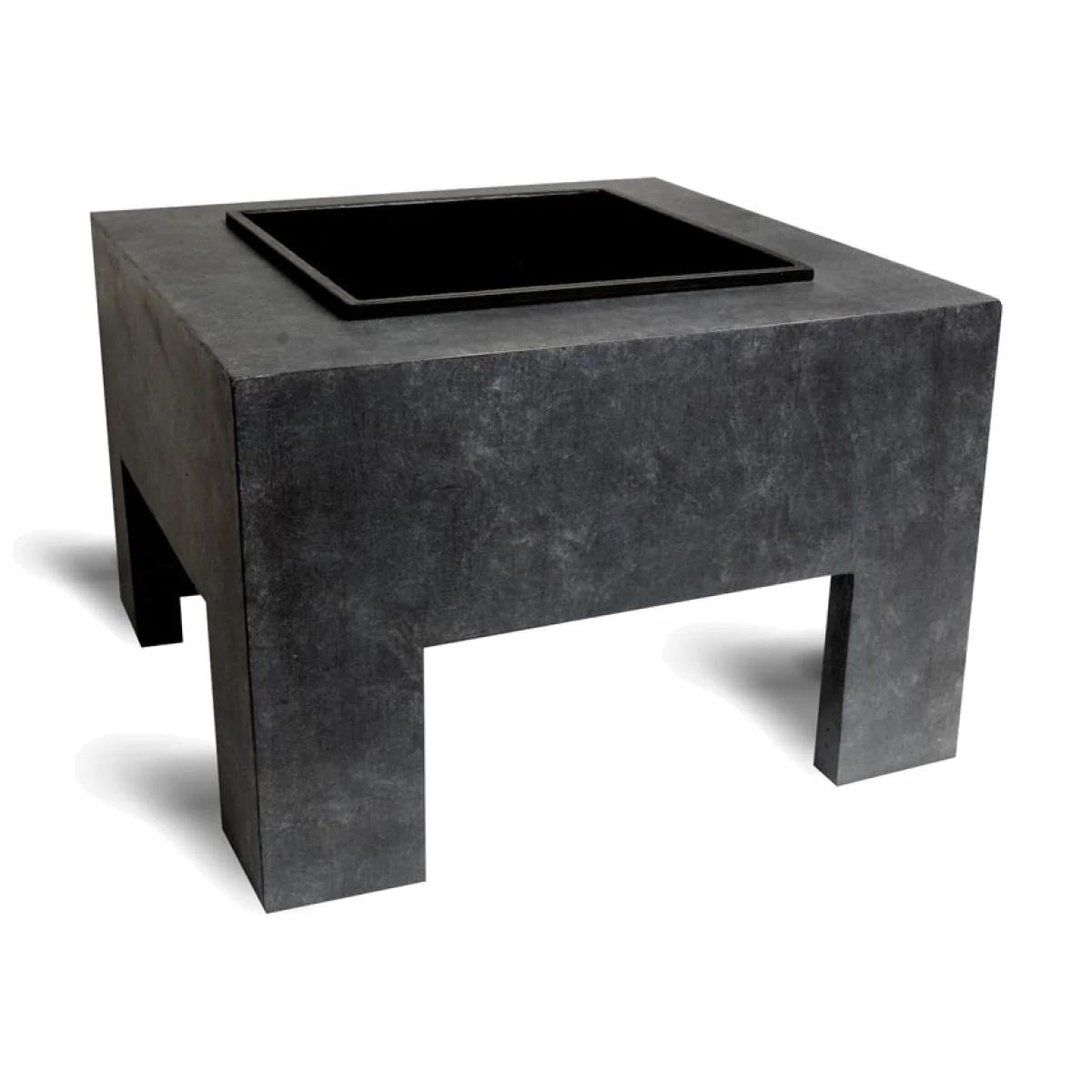 Ivyline Square Fire Pit & Square Console Granite