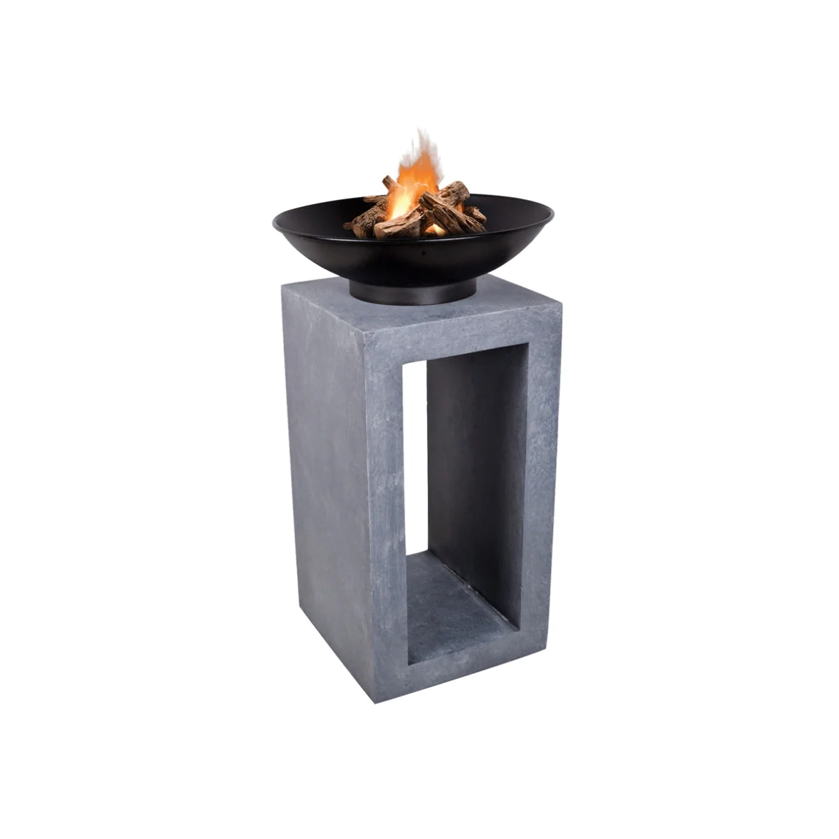 Ivyline Fire Pit & Square Console Cement