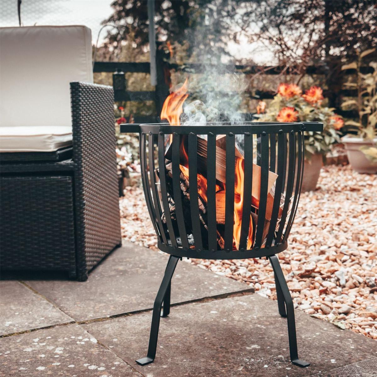 Steel Brazier Firepit - Black – image 5