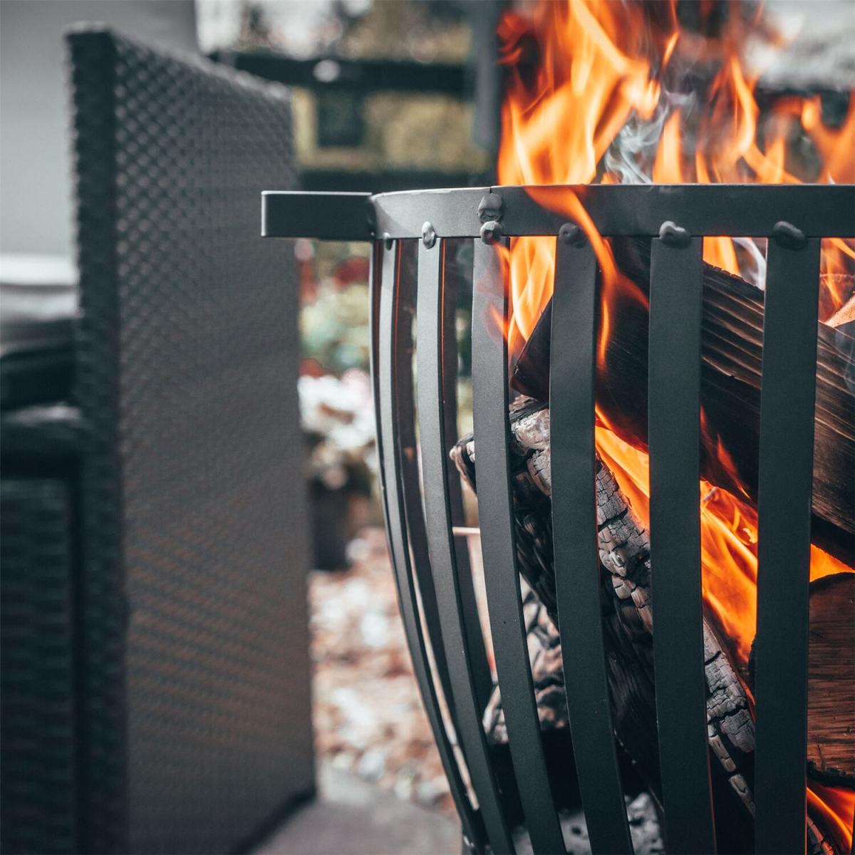 Steel Brazier Firepit - Black – image 7