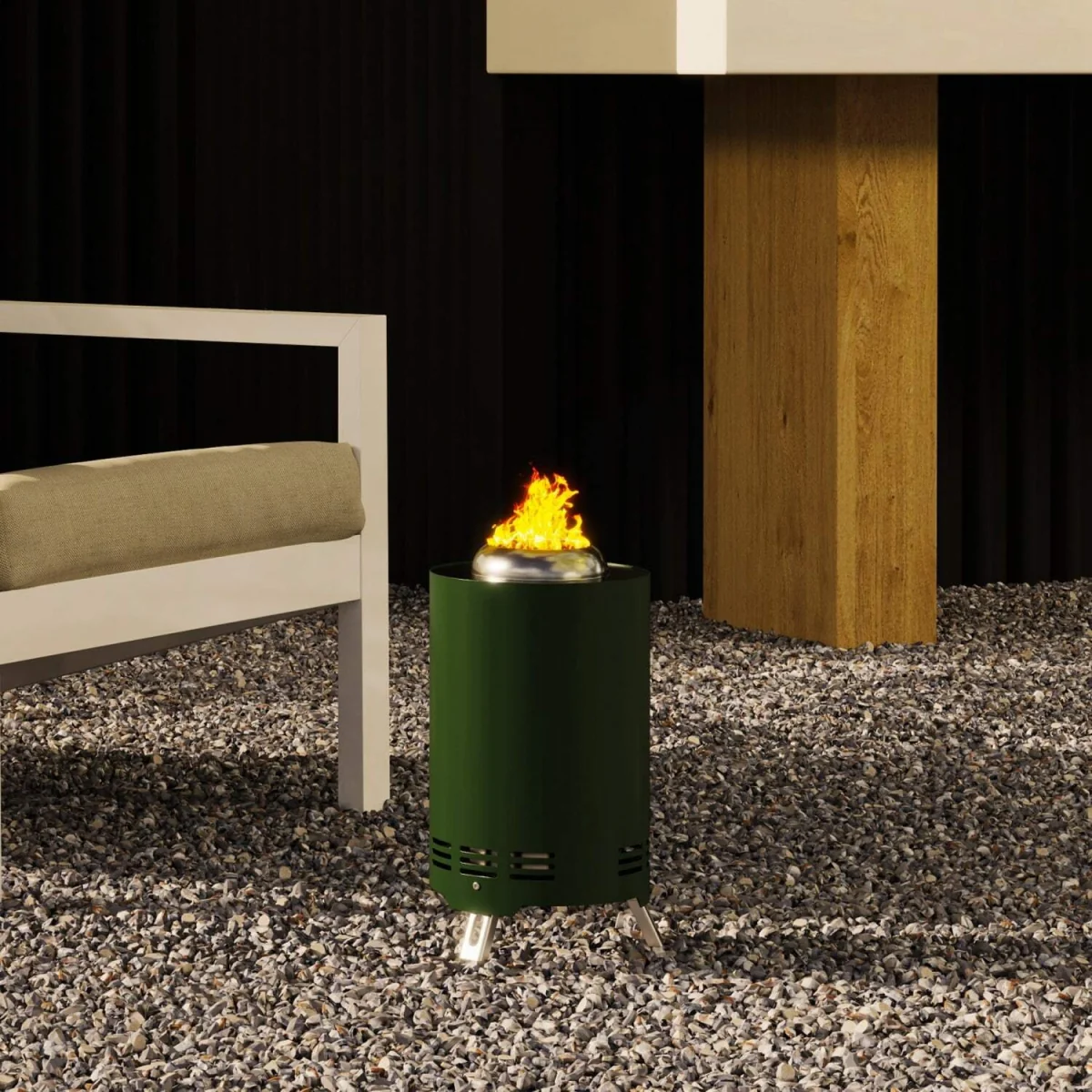 Balatti Small Stainless Steel Green Tabletop Smokeless Fire Pit – image 10