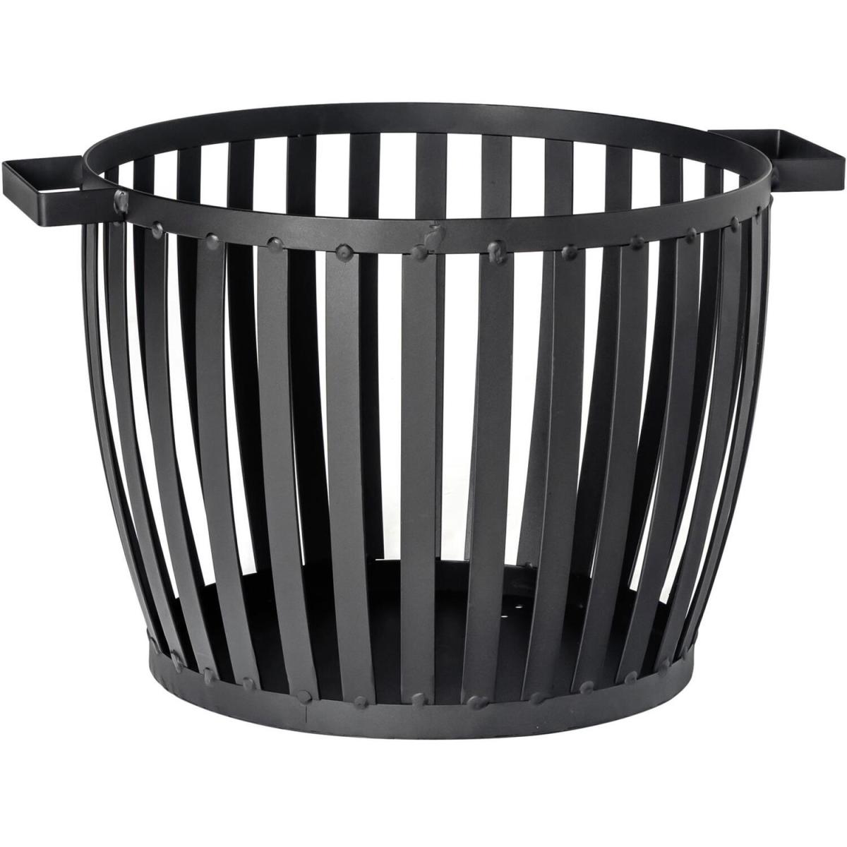 Steel Brazier Fire Basket Firepit - Black – image 2