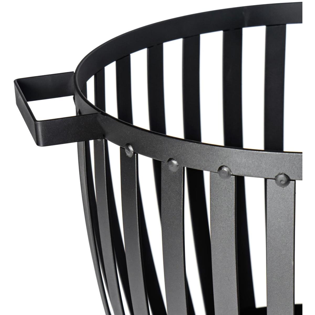 Steel Brazier Fire Basket Firepit - Black – image 3