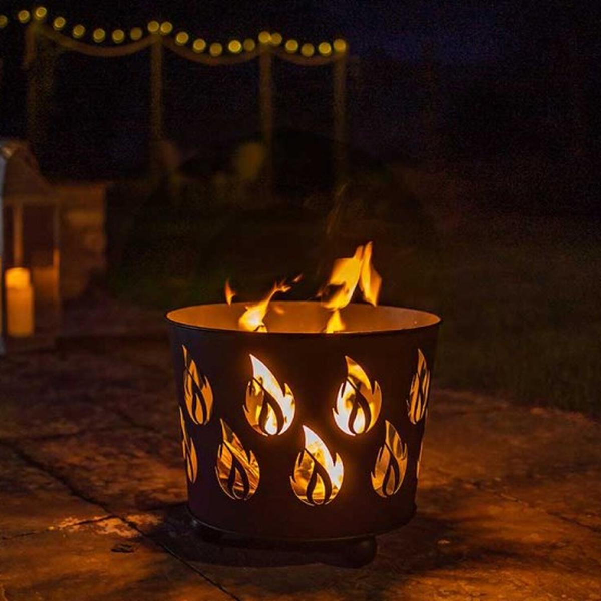 Garden Fire Basket Fuego - Black – image 2