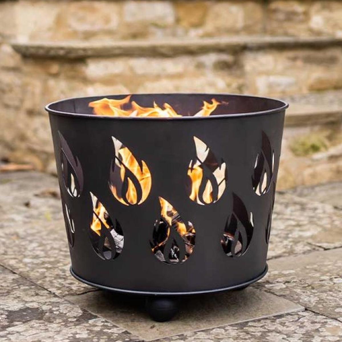 Garden Fire Basket Fuego - Black – image 1