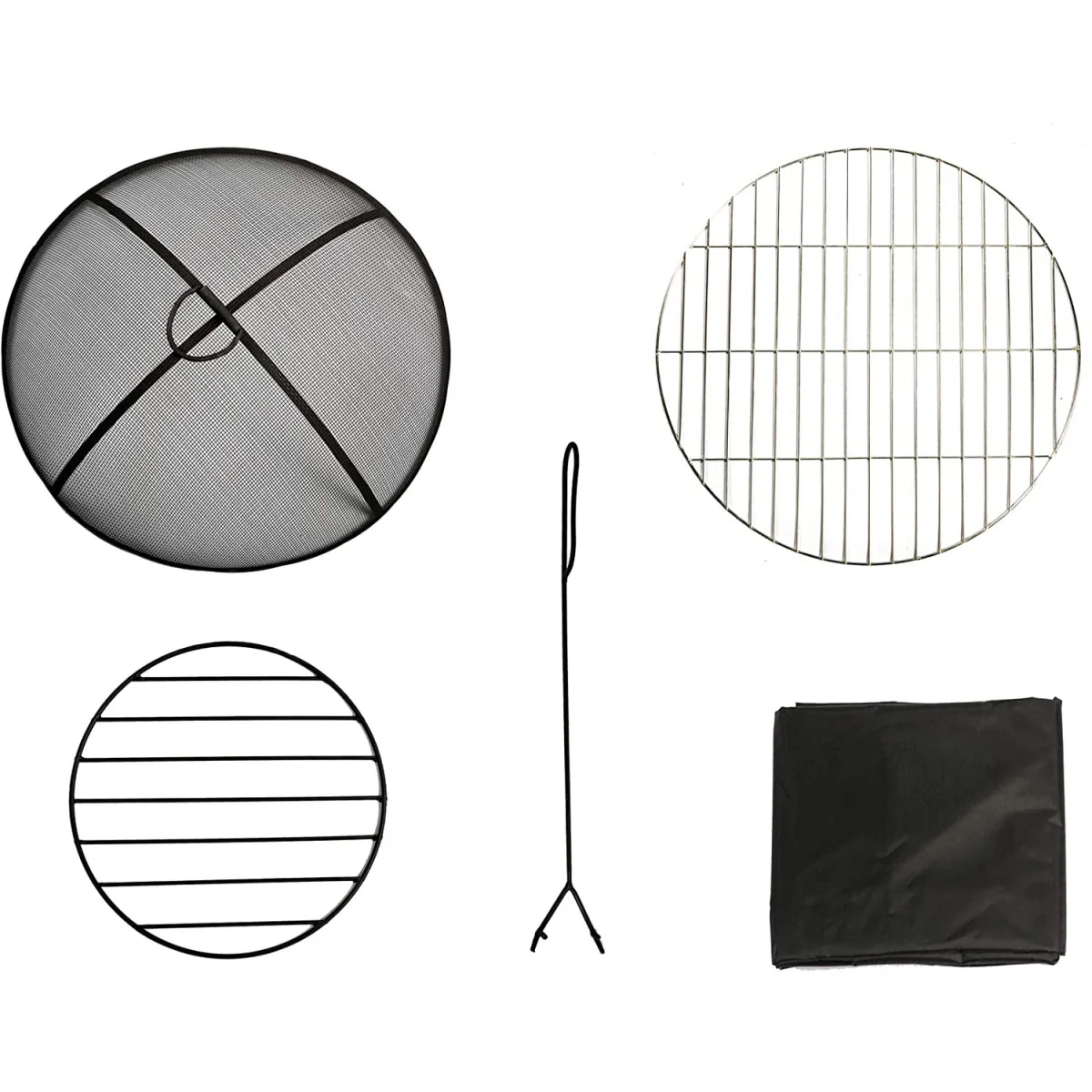 TONTERIA Garden and Patio Fire Pit and BBQ with Eco Stone Finish - Brown – image 3