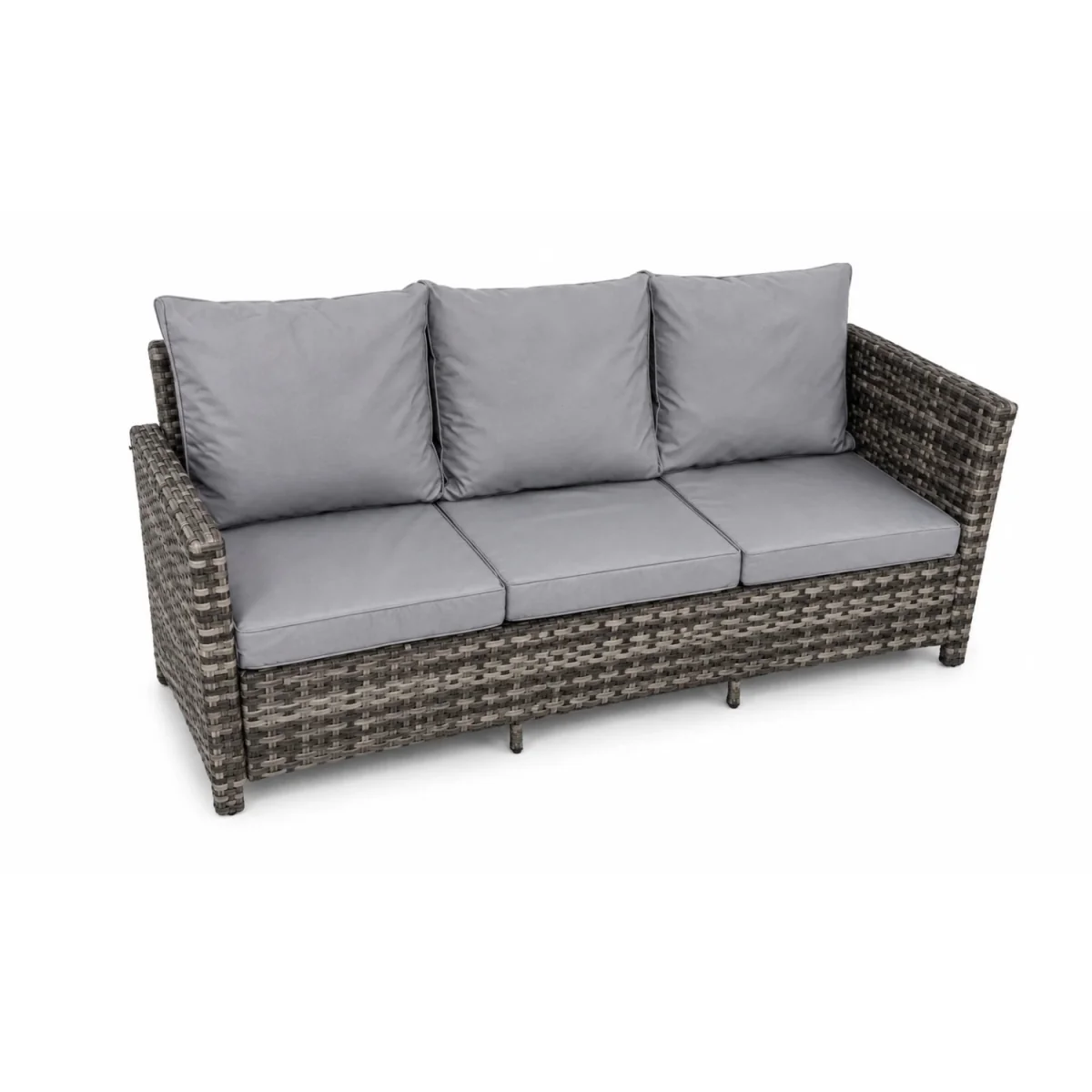 The Rosea Grey 9 Seat Corner Gas Firepit Rattan Dining Set - Grey – image 7