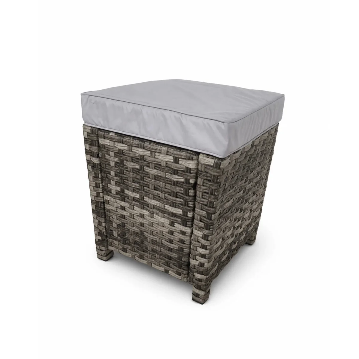The Rosea Grey 9 Seat Corner Gas Firepit Rattan Dining Set - Grey – image 9