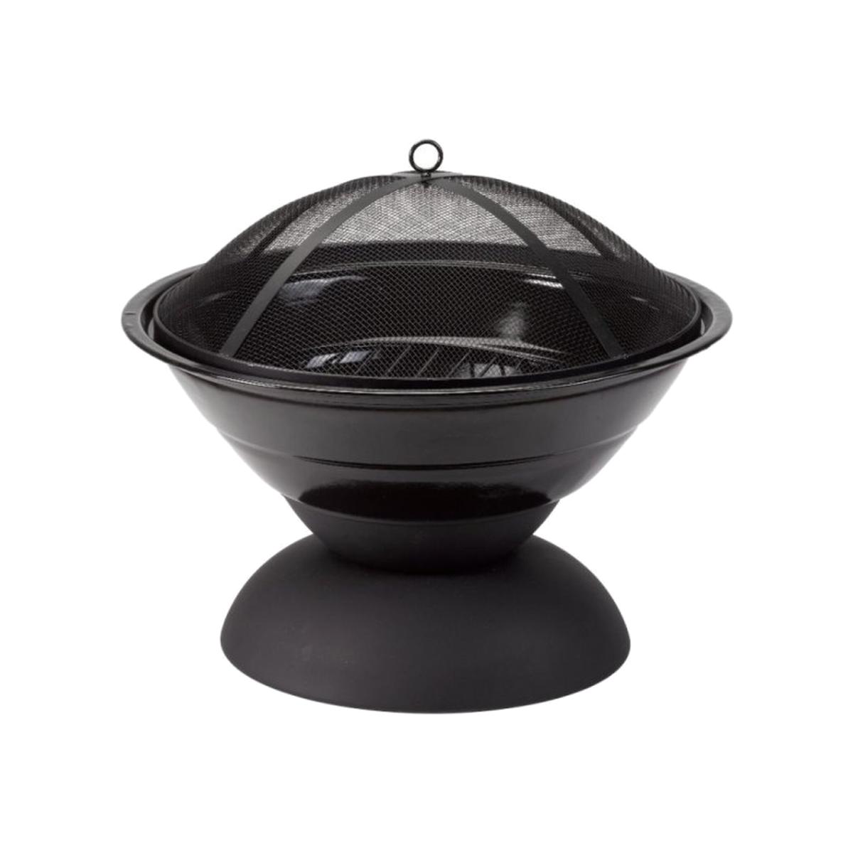 Lustre Enamelled Firepit - Black